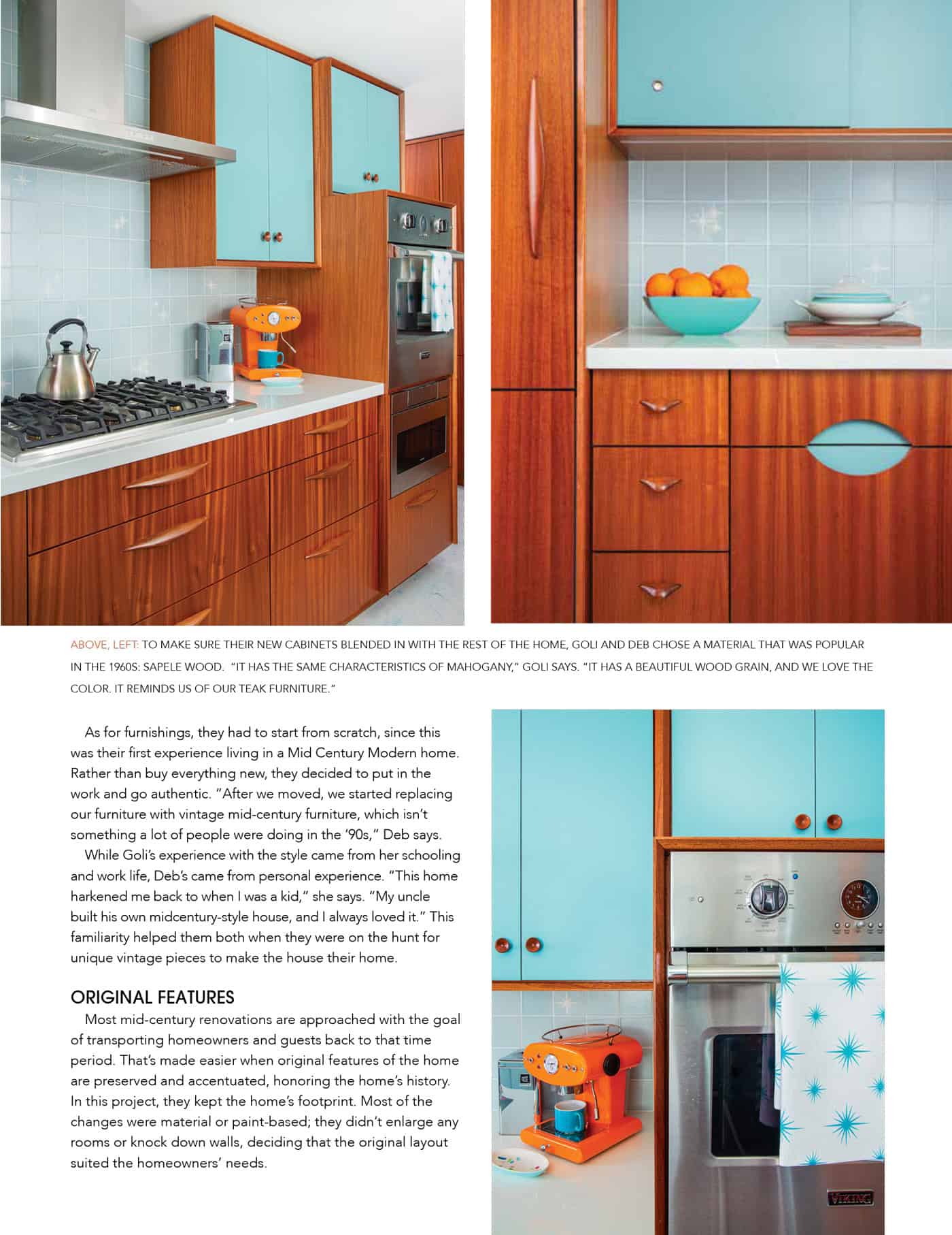 Kitchen with retro c.