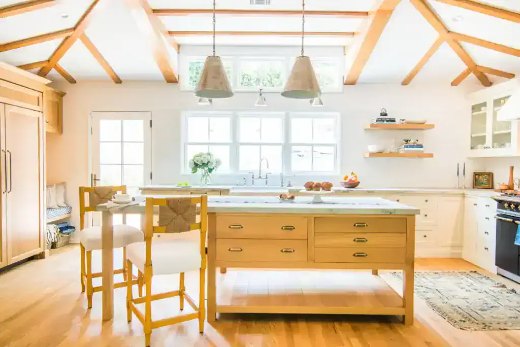 Bright kitchen with.