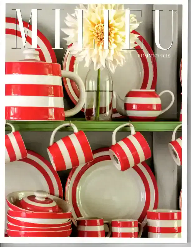 Red & White Dishware.