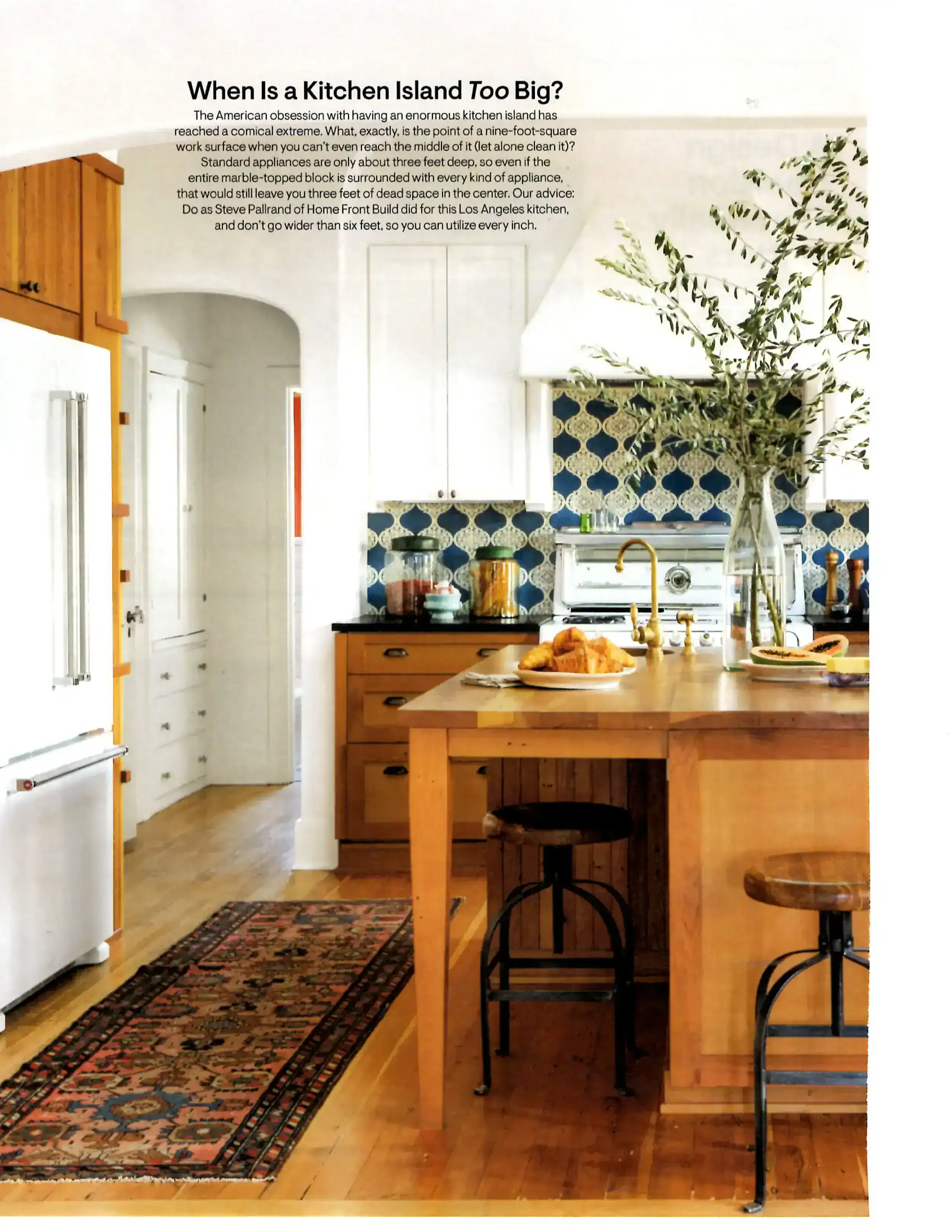 Kitchen island with.