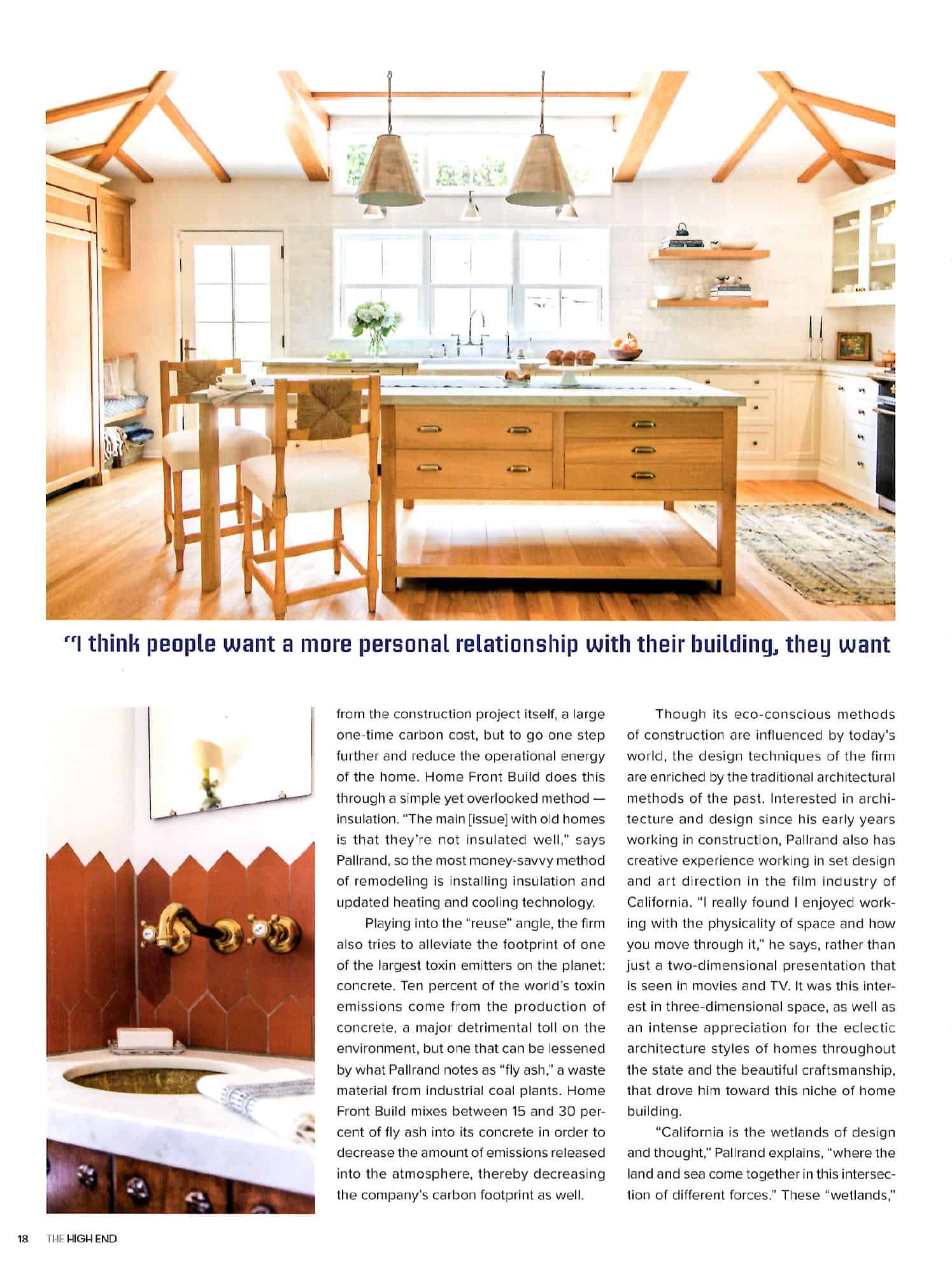 Kitchen space.