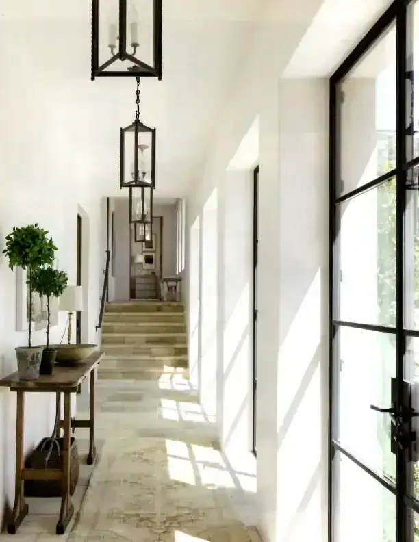 Bright, airy entranc.