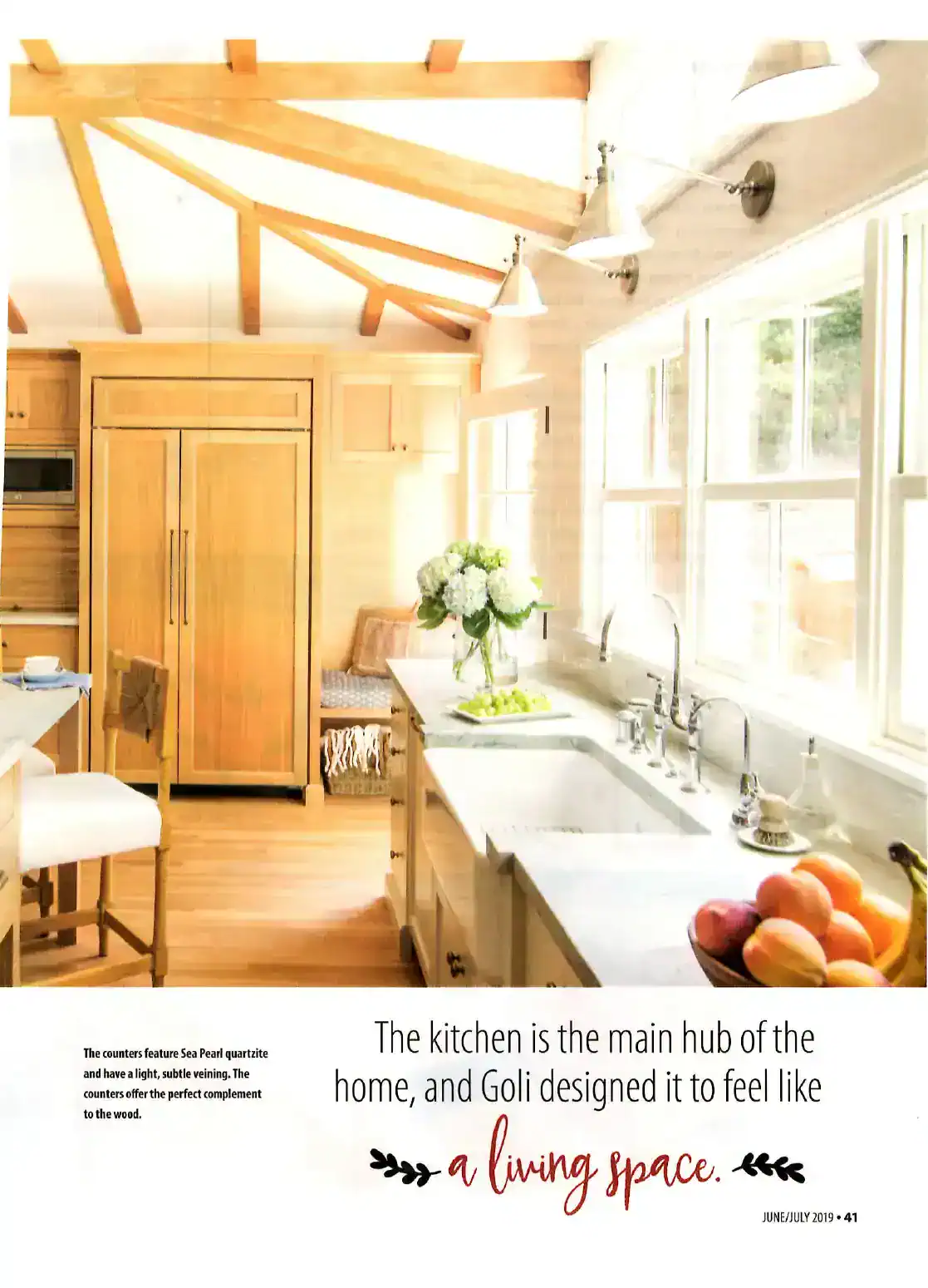 Bright kitchen with.