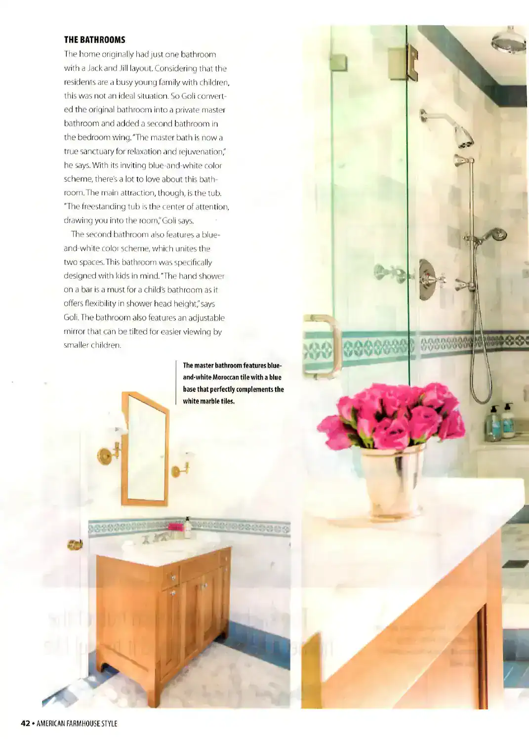 Bathroom with Morocc.