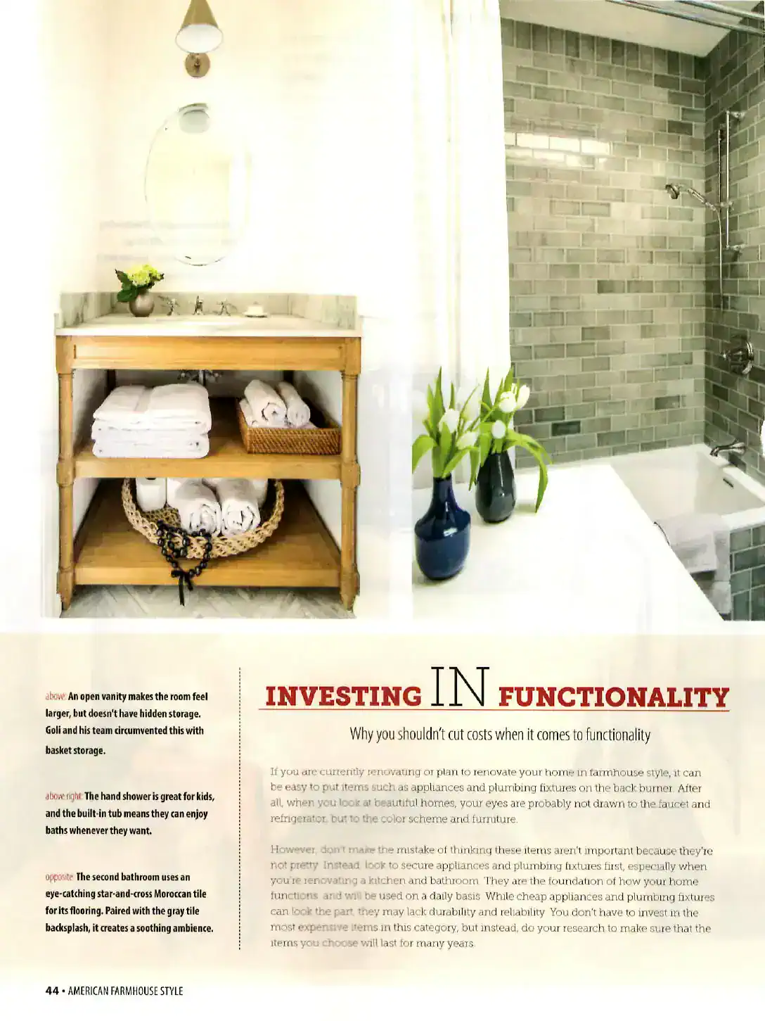 Bathroom vanity with.