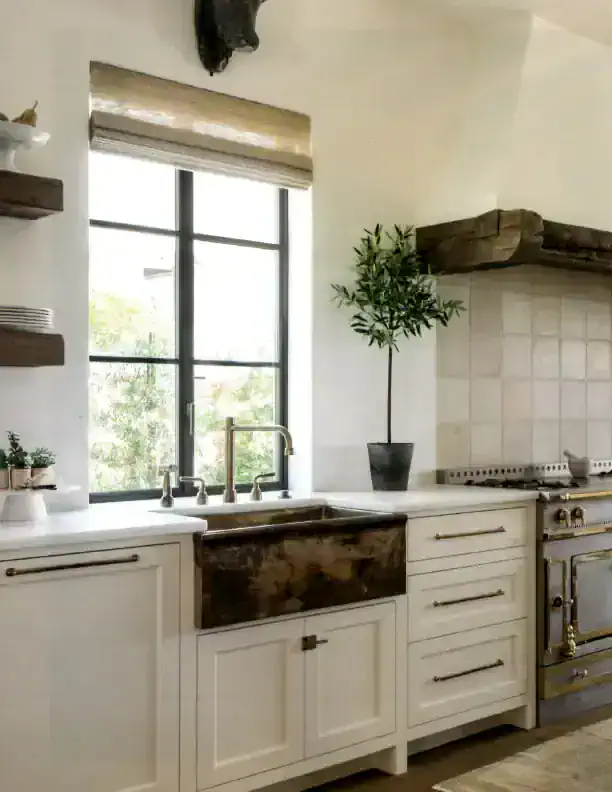 Bright kitchen with.