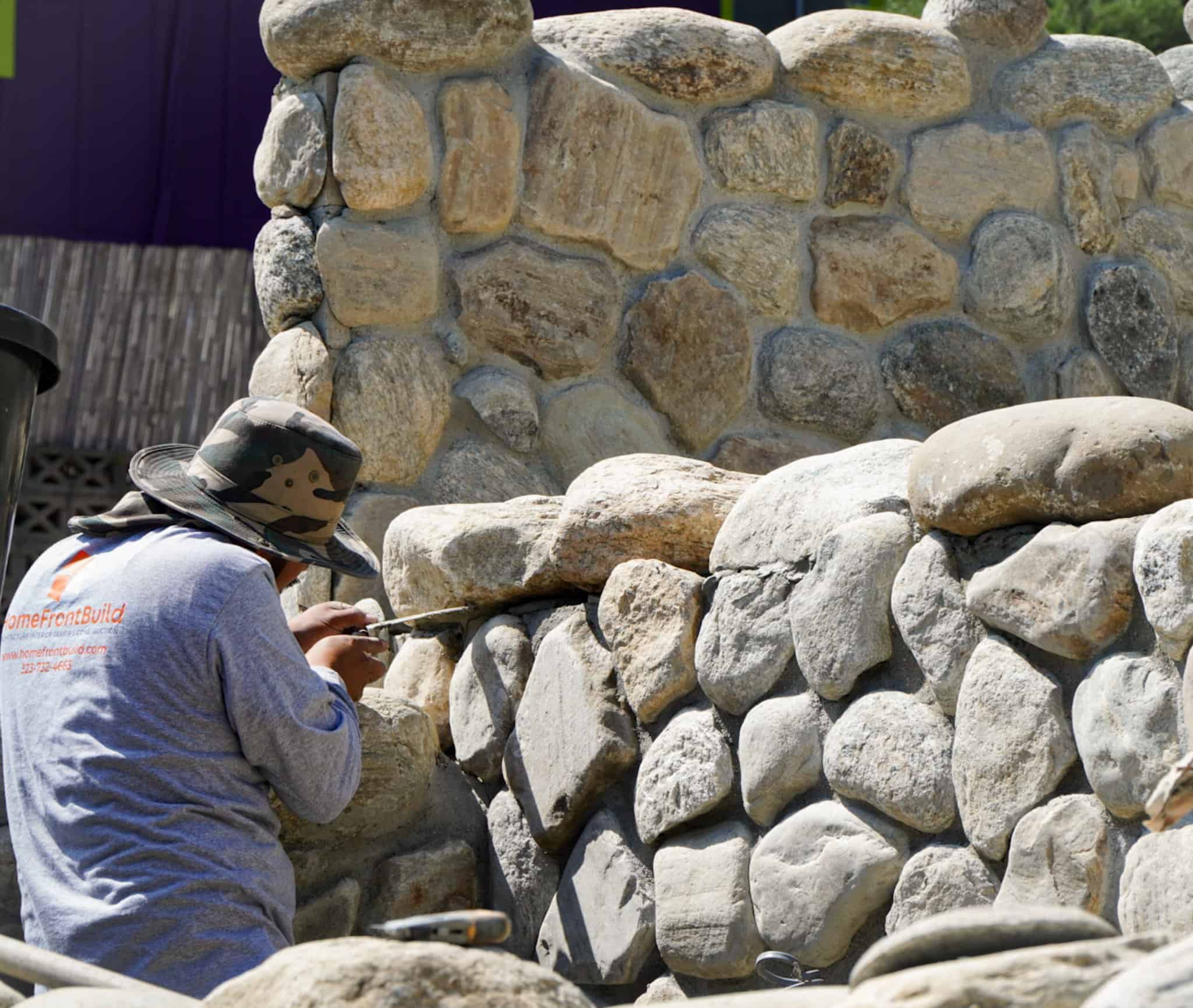 Los Angeles Exterior Stone Accent Wall Ideas