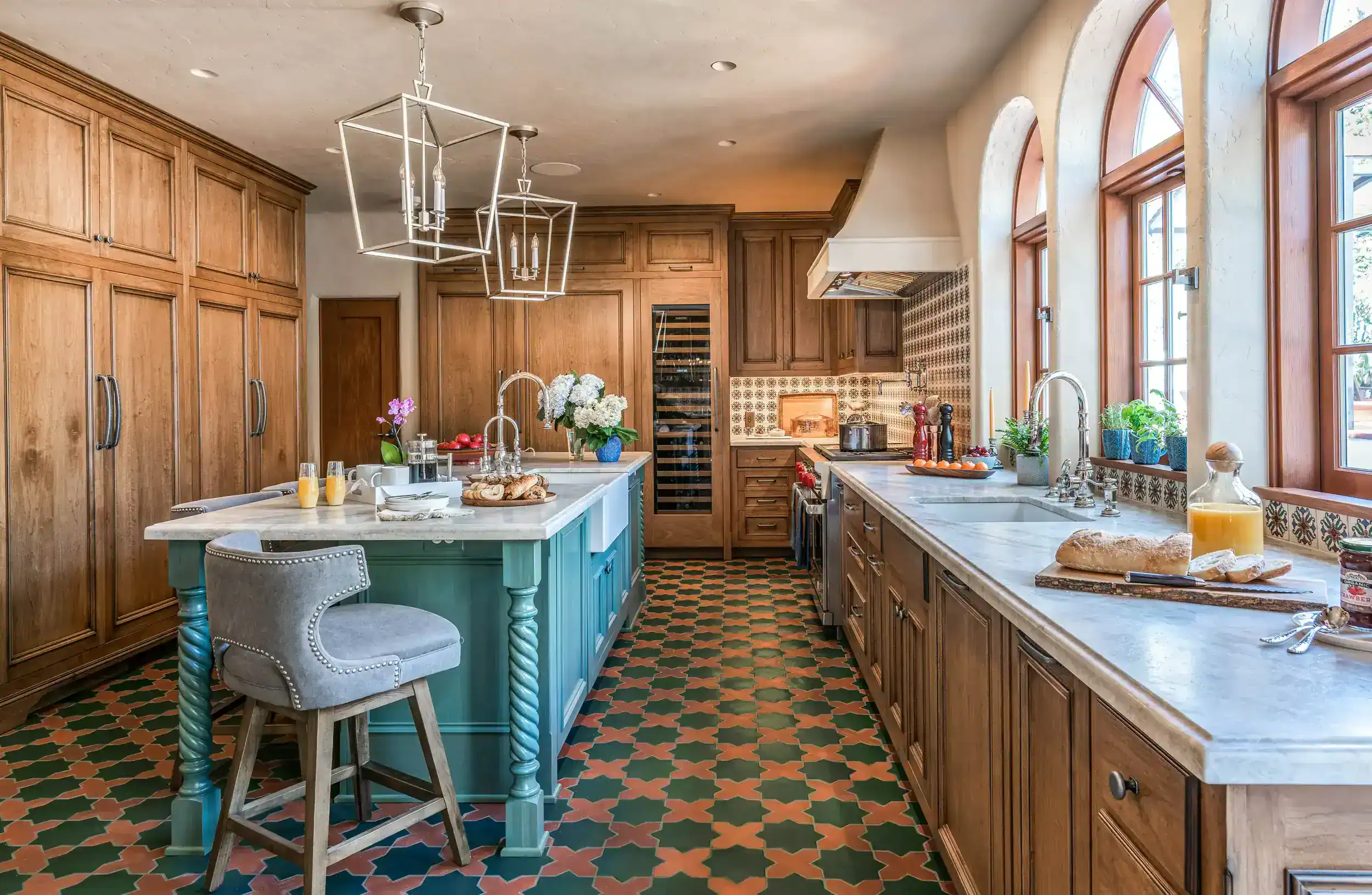  1927 Spanish Mediterranean Revival in Los Feliz | Family Kitchen Design Ideas