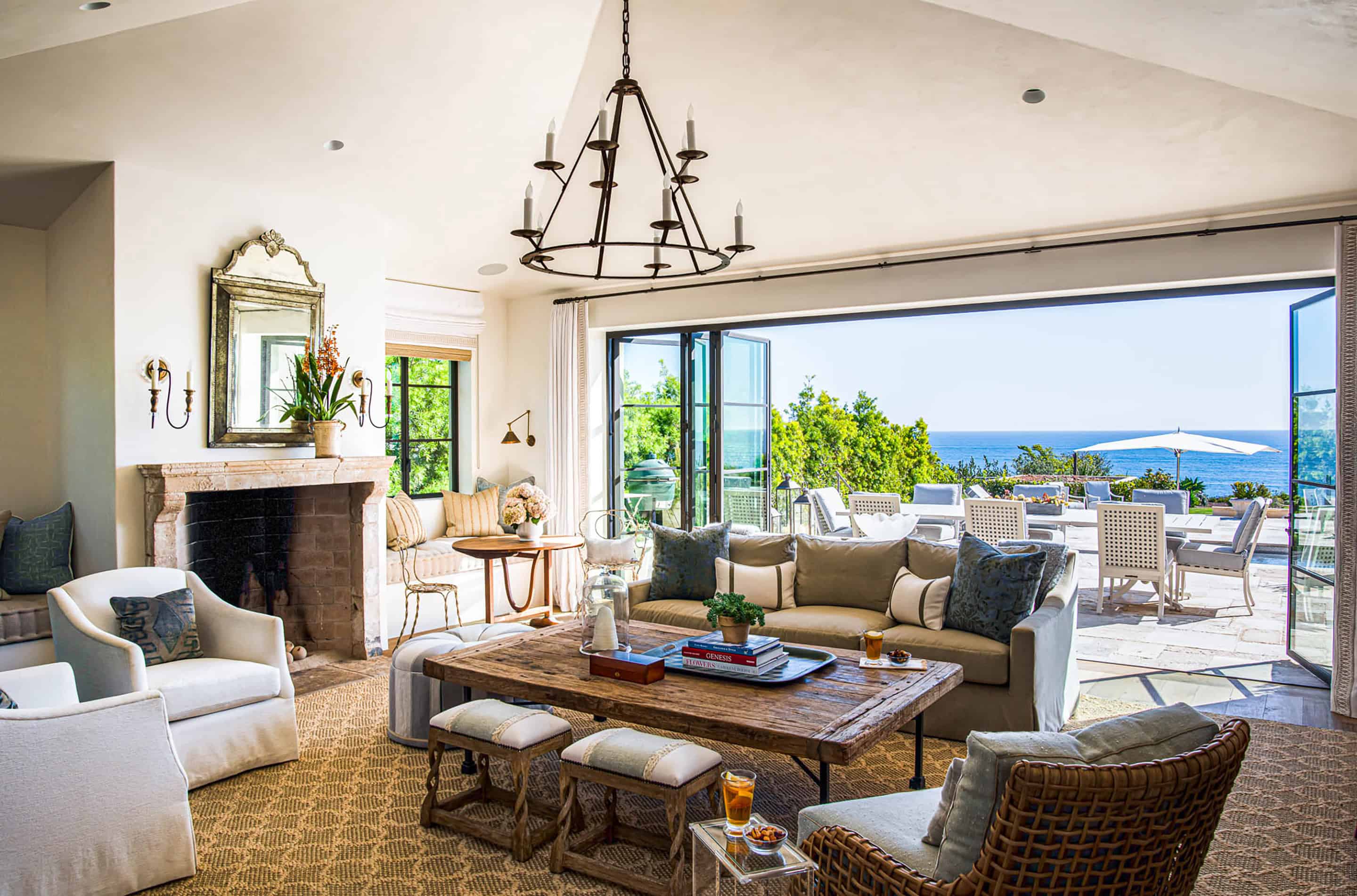 Malibu Ocean View Living Room