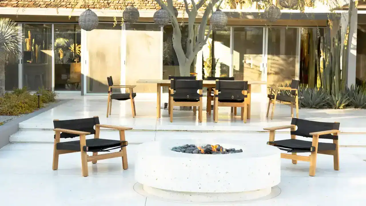 Outdoor Firepit Area.