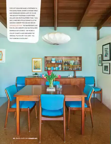 Interior dining room.