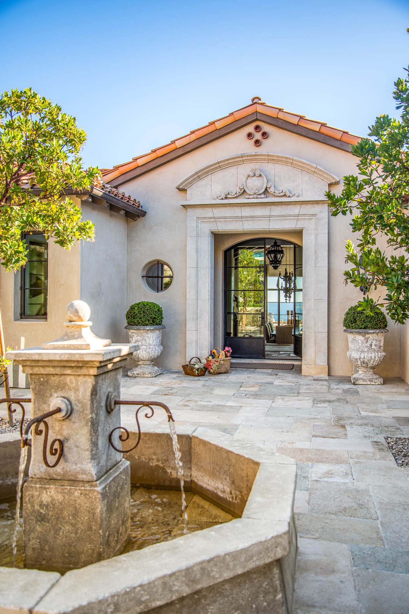 Elegant house facade.